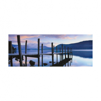 Пазл панорамный Идиллия на озере, 1000 деталей