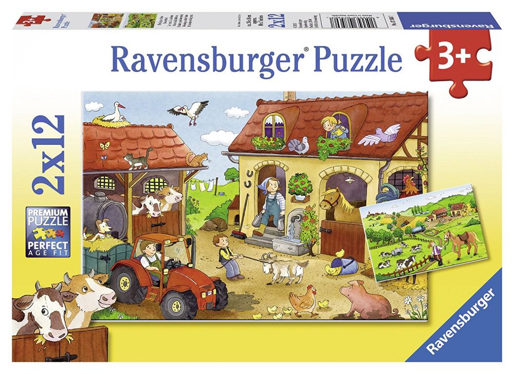 Пазл Ravensburger 3+. Пазлы Равенсбургер. Ravensburger Puzzle для малышей. Пазл Ravensburger ферма.