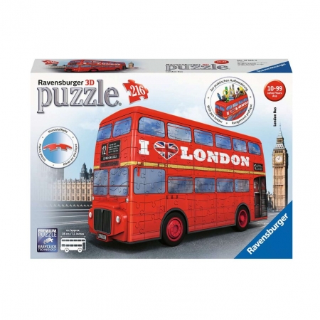 3D Пазл Лондонский автобус, 216 деталей (уценка)